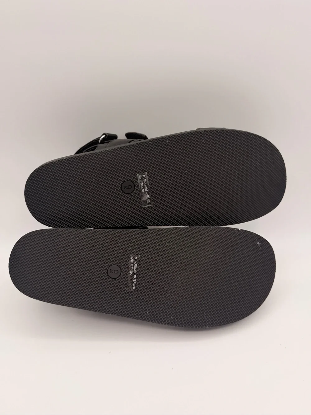 DV BY DOLCE VITA Argyle Black Platform Comfort Sandals Size 9